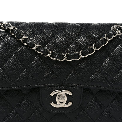 Chanel Caviar Quilted Medium Double Flap Black 8 of 11