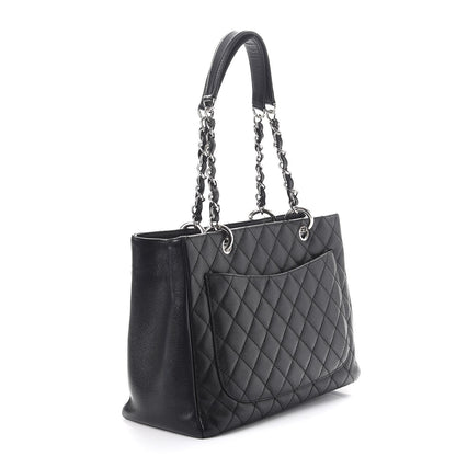 Chanel Caviar Quilted Grand Shopping Tote GST Black 3 of 14