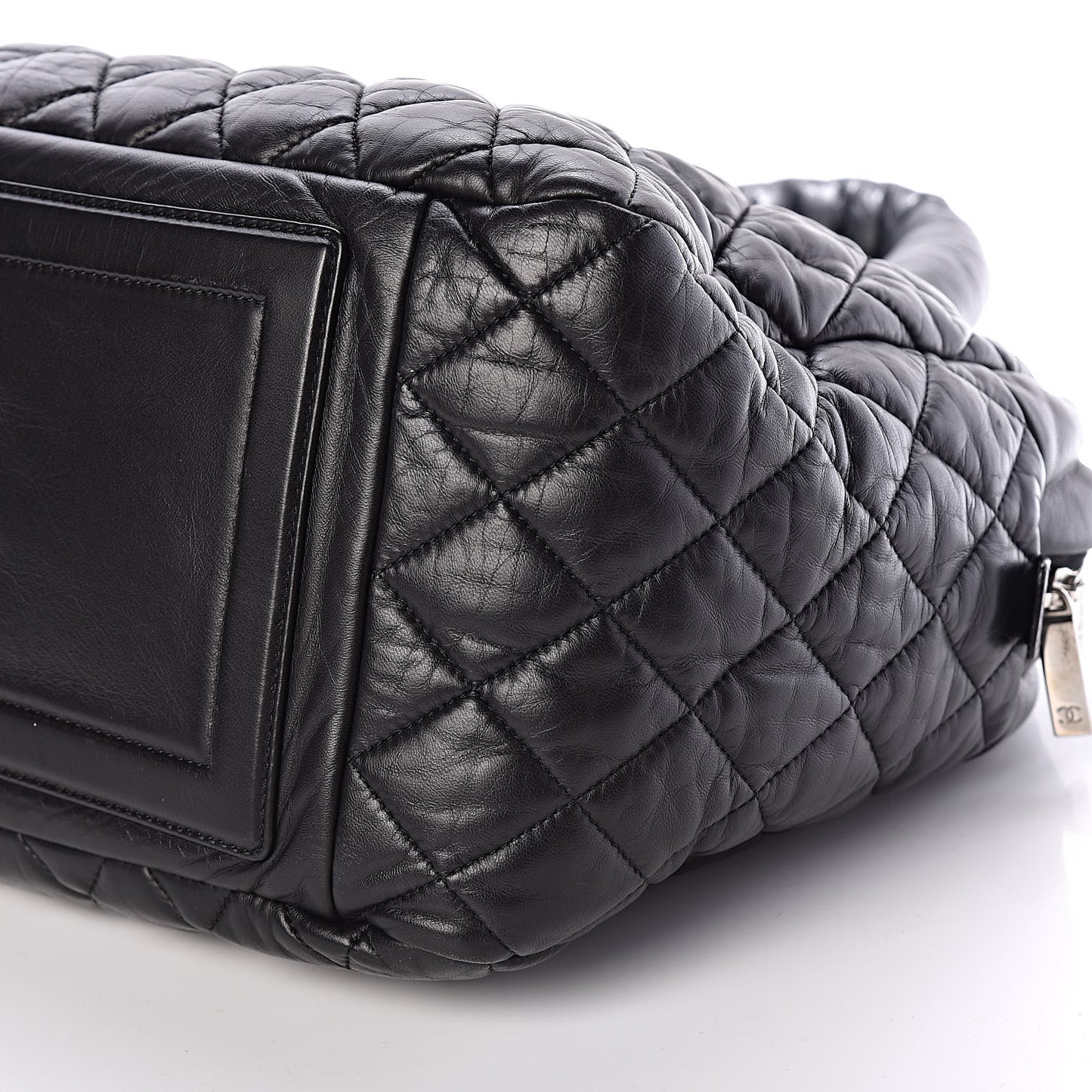 Lambskin Coco Cocoon Bowler Black