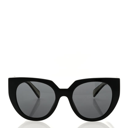 Prada Acetate Sunglasses SPR 14W Black White 2 of 6