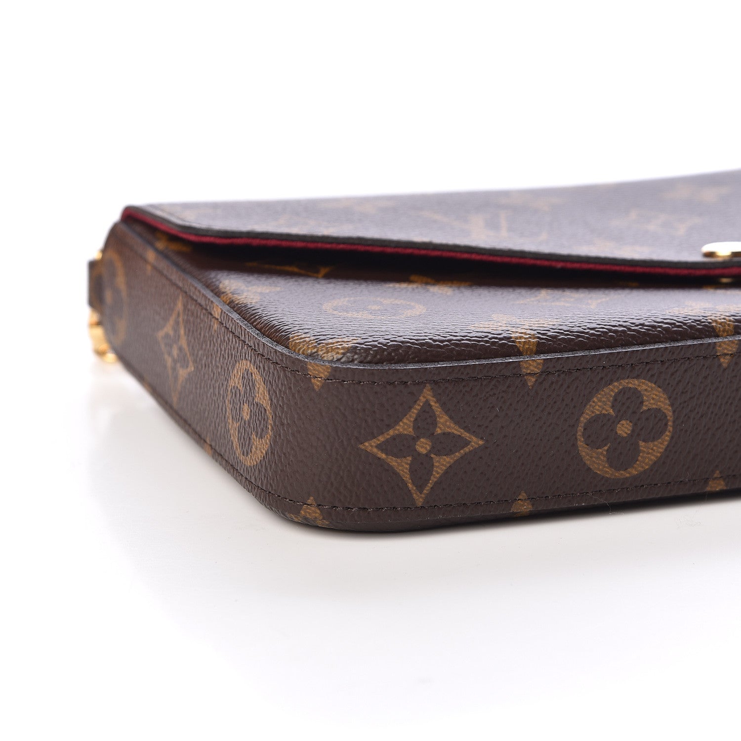 Louis Vuitton Monogram Pochette Felicie Chain Wallet Fuchsia 9 of 11