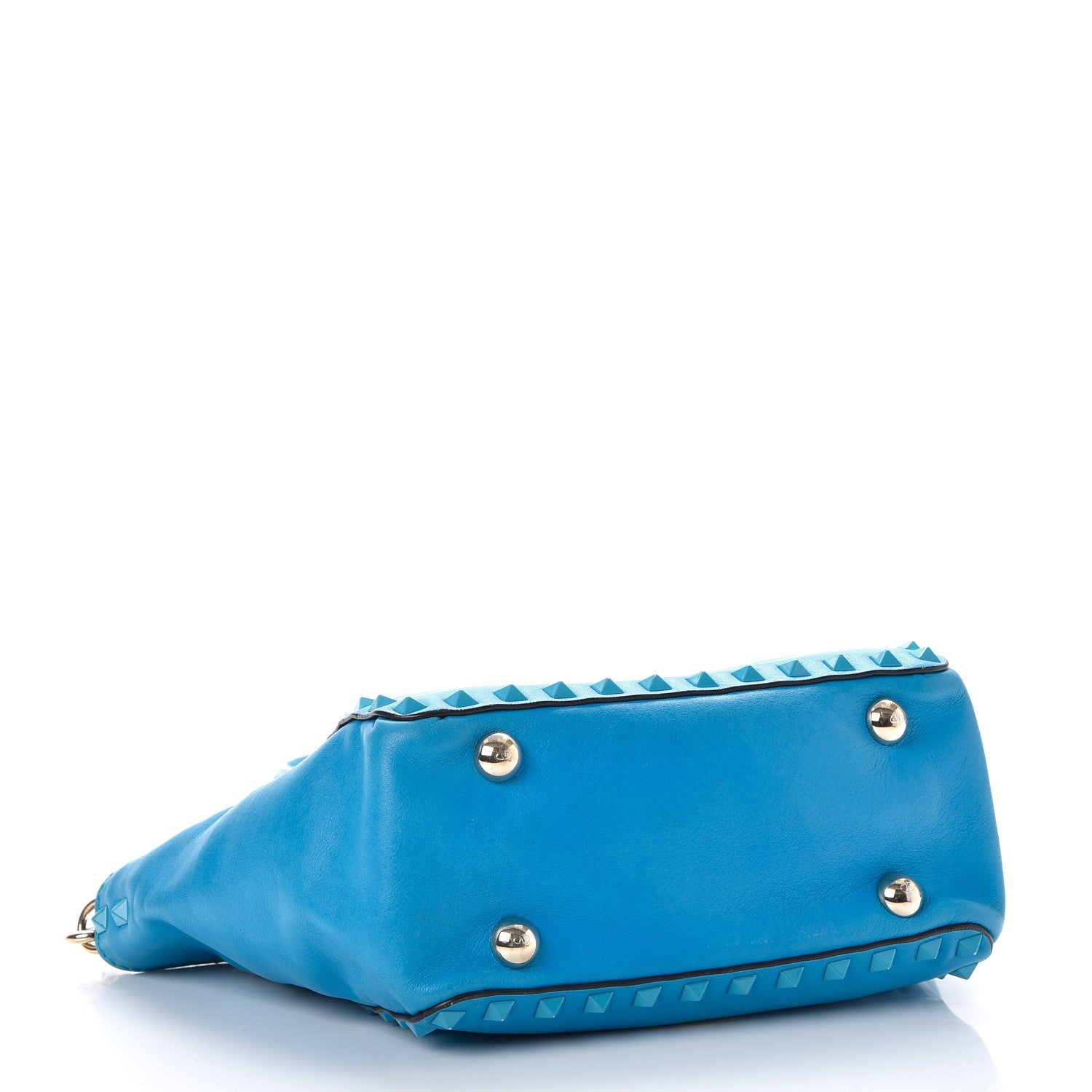 Valentino Garavani Vitello Monochrome Mini Rockstud Tote Parrot 5 of 20
