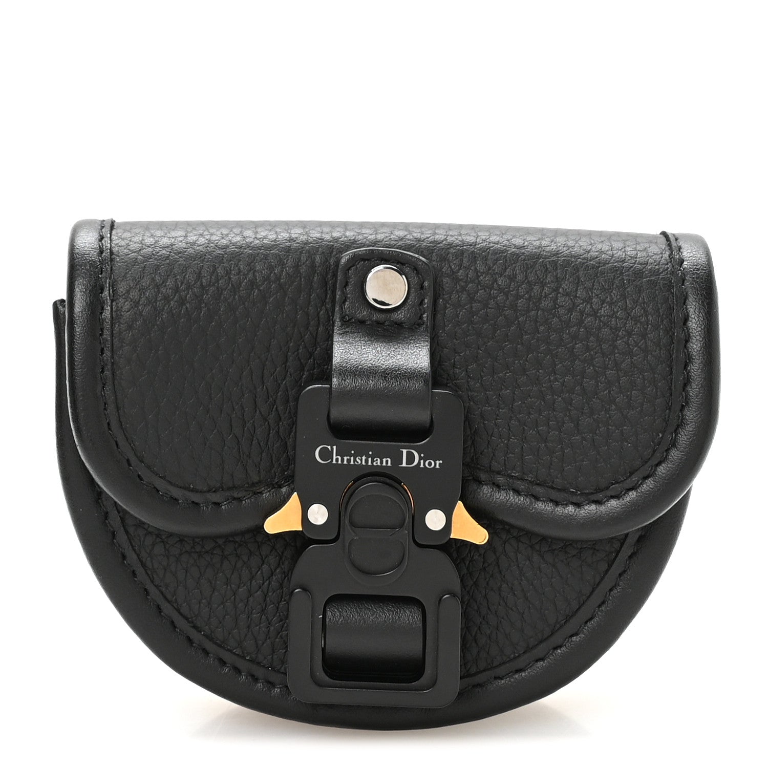 Christian Dior Grained Calfskin Nano Gallop Pouch Black 1 of 6