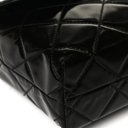 Chanel Vinyl Quilted In the Business Flap Bag Black 12 of 16