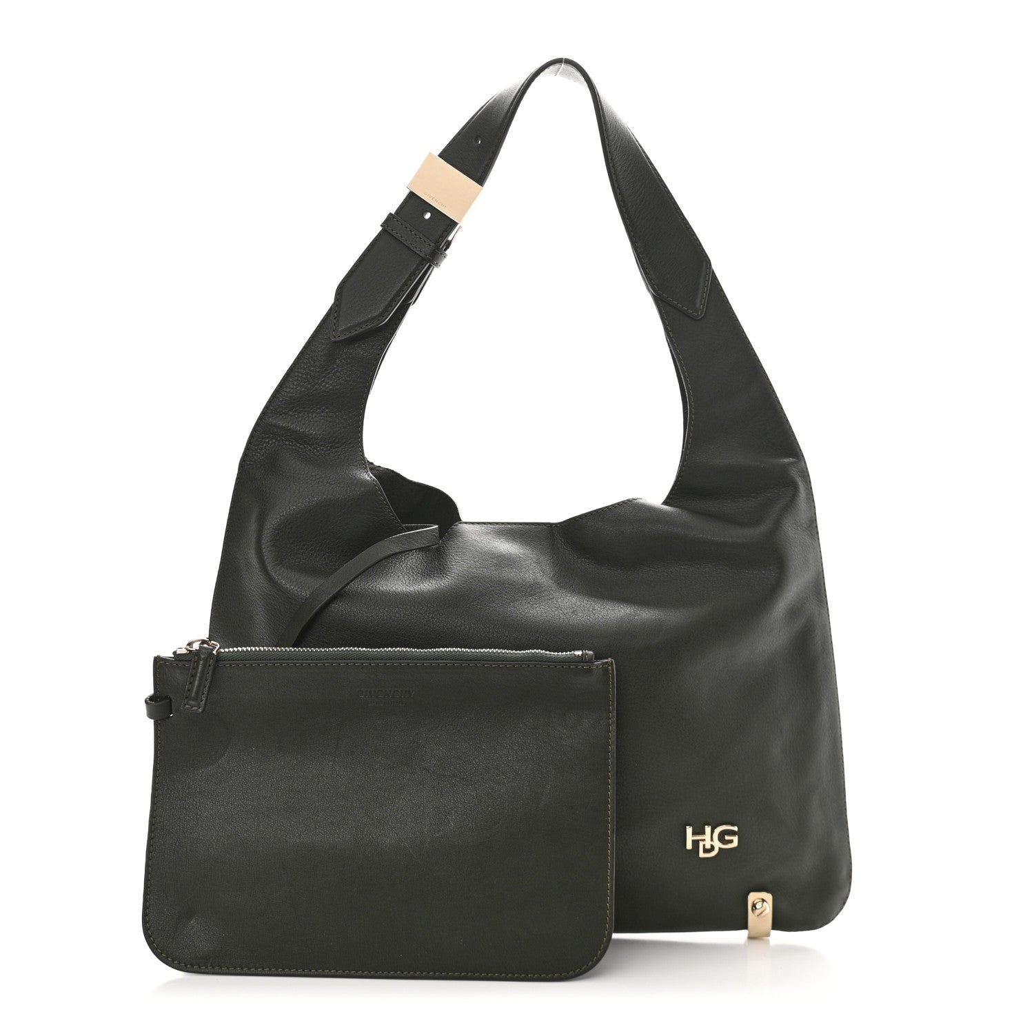Givenchy Calfskin HDG Small Hobo Dark Green 1 of 12