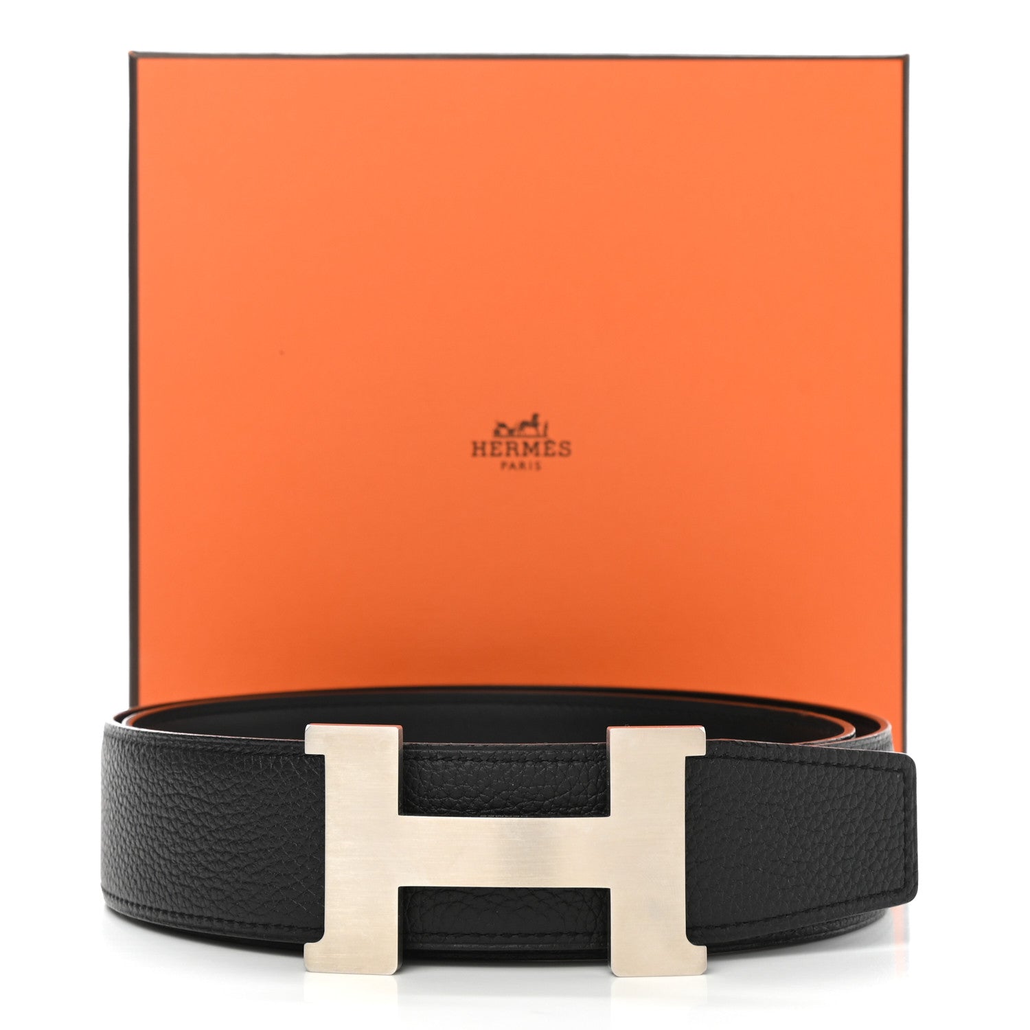 Hermes Togo 32mm H Belt 100 Black 5 of 5