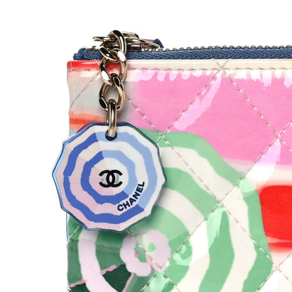 Chanel Patent Calfskin Printed Quilted Small Cosmetic Case Multicolor 10 of 10