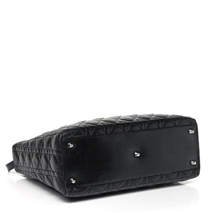 Christian Dior Lambskin Cannage Large Lady Dior Black 5 of 10