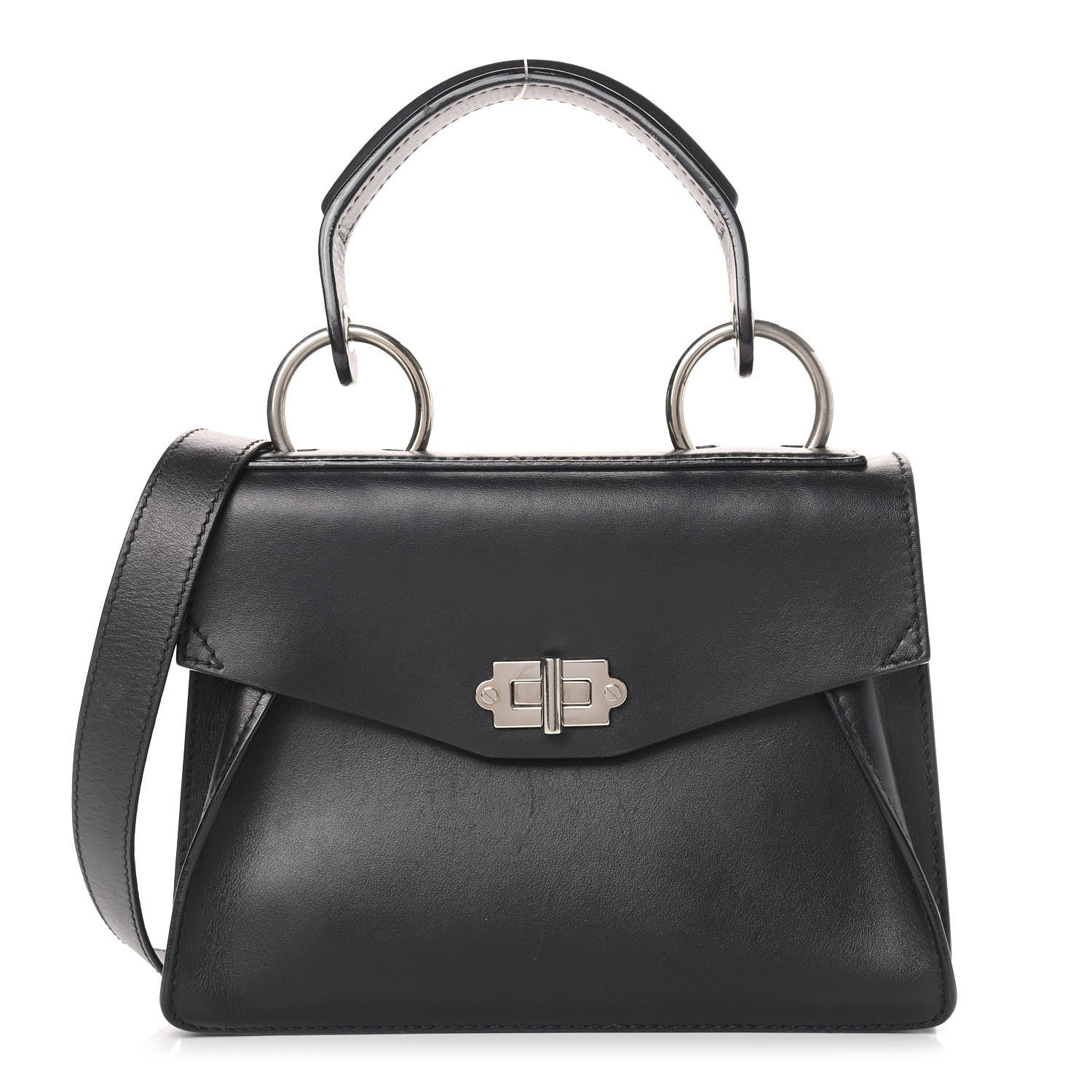 Proenza Schouler Calfskin Small Hava Top Handle Bag Black 1 of 8