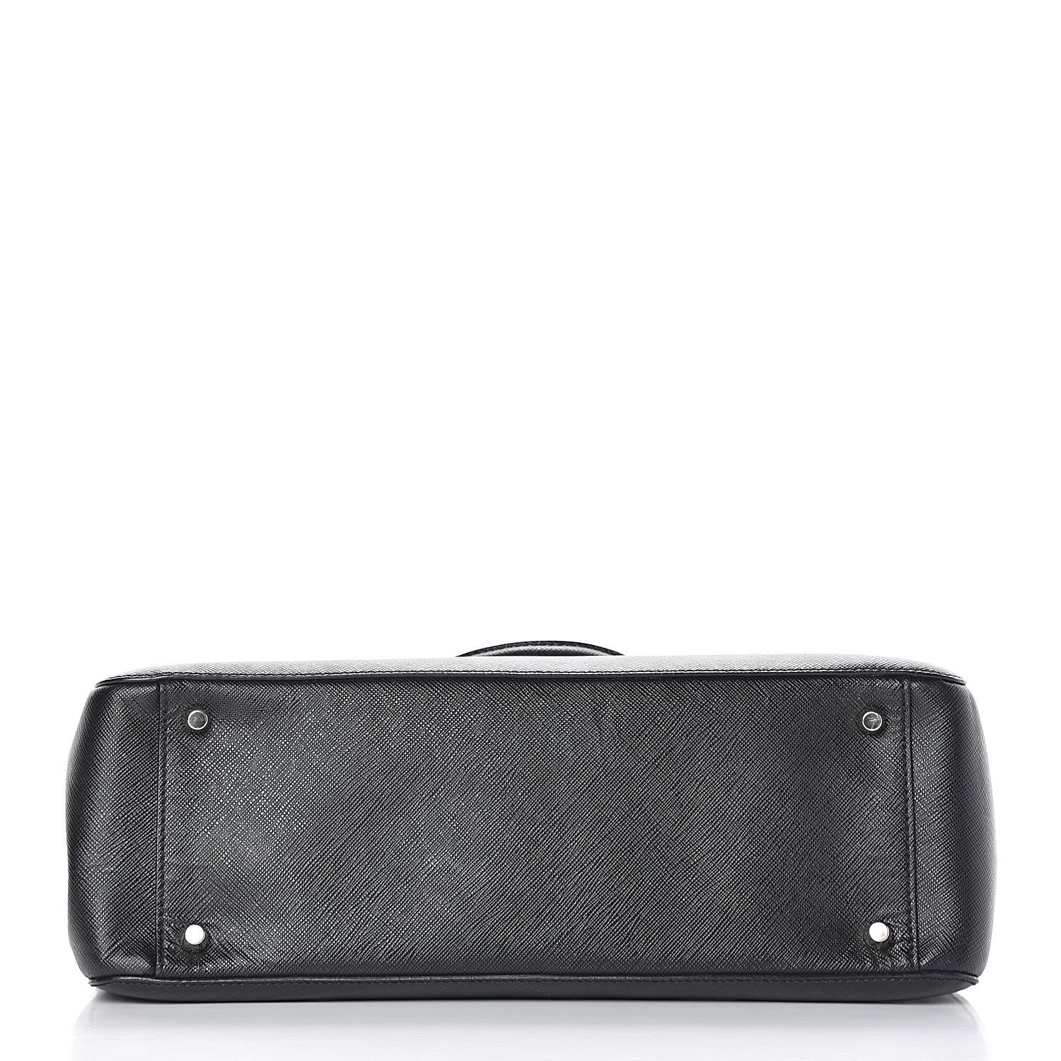 Prada Saffiano Small Galleria Double Zip Tote Black 15 of 16