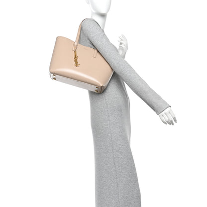 Saint Laurent Calfskin Classic Monogram Double Face Tote Nude Powder 2 of 17