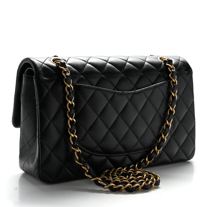 Chanel Lambskin Quilted Studded Medium Double Flap Black 3 of 11