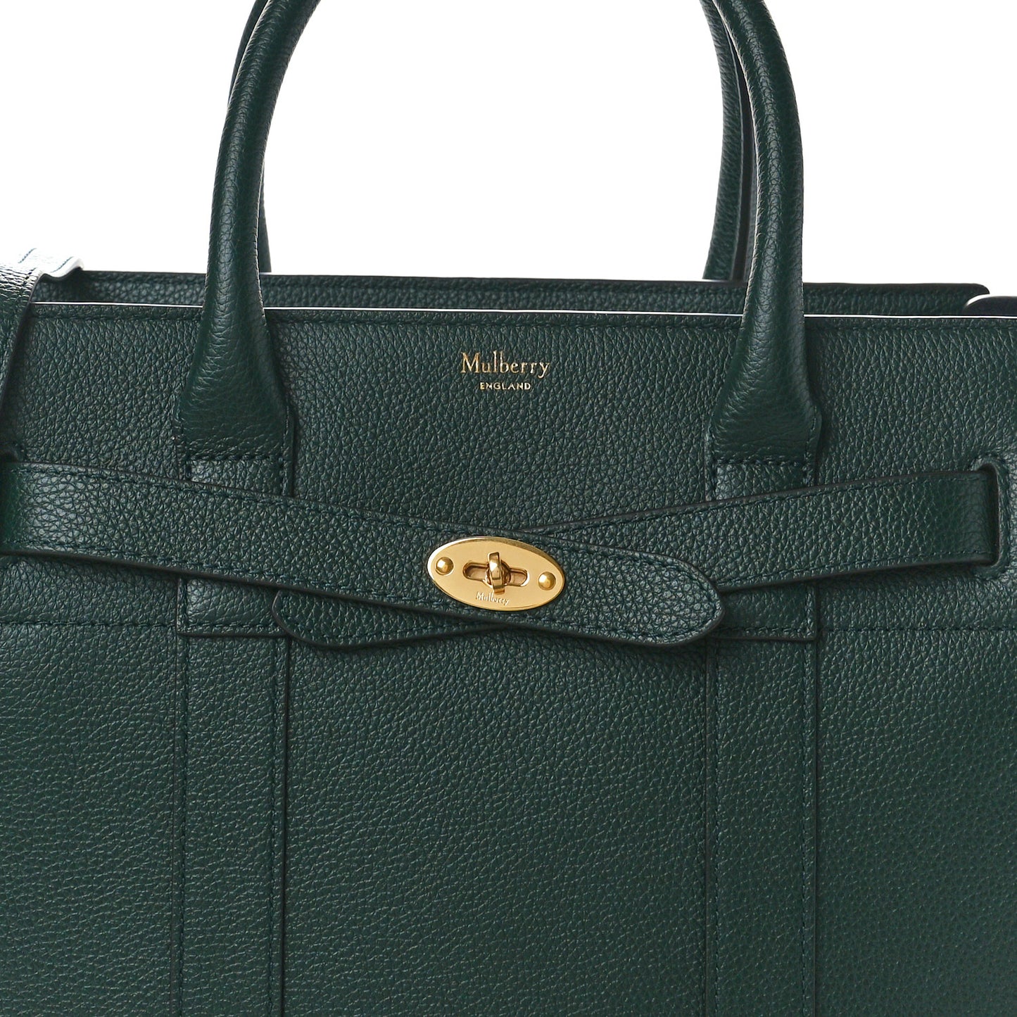 Small Classic Grain Small Zip Bayswater Mulberry Green