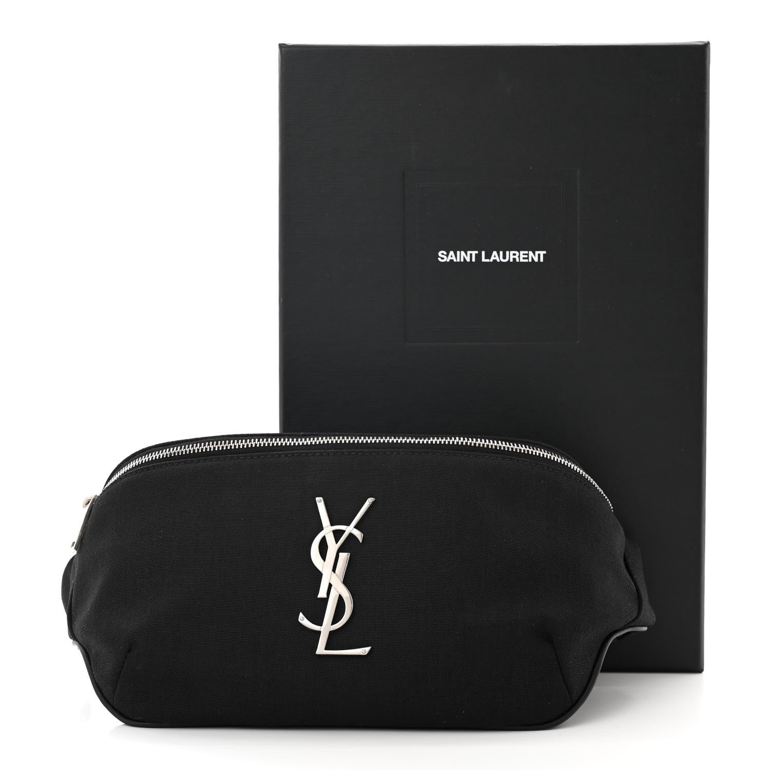 Saint Laurent Canvas Monogram Belt Bag Black 11 of 11