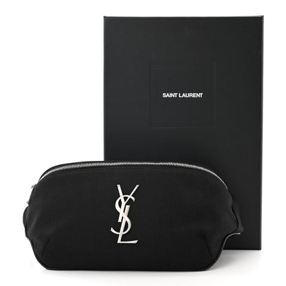Saint Laurent Canvas Monogram Belt Bag Black 11 of 11