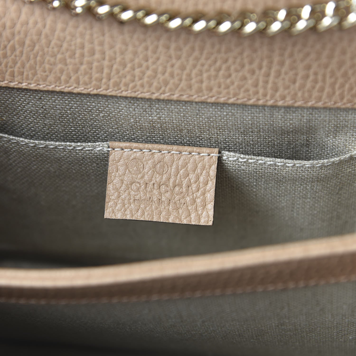 Gucci Dollar Calfskin Small Interlocking G Shoulder Bag Camelia 8 of 10