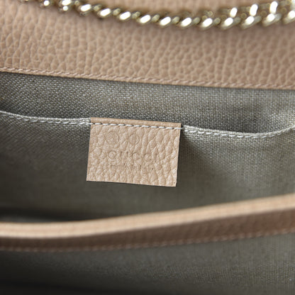 Gucci Dollar Calfskin Small Interlocking G Shoulder Bag Camelia 8 of 10