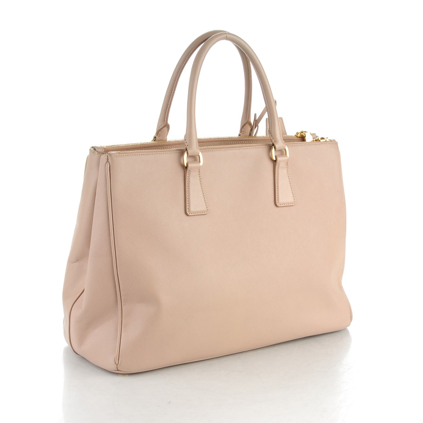 Saffiano Large Galleria Double Zip Tote Cammeo