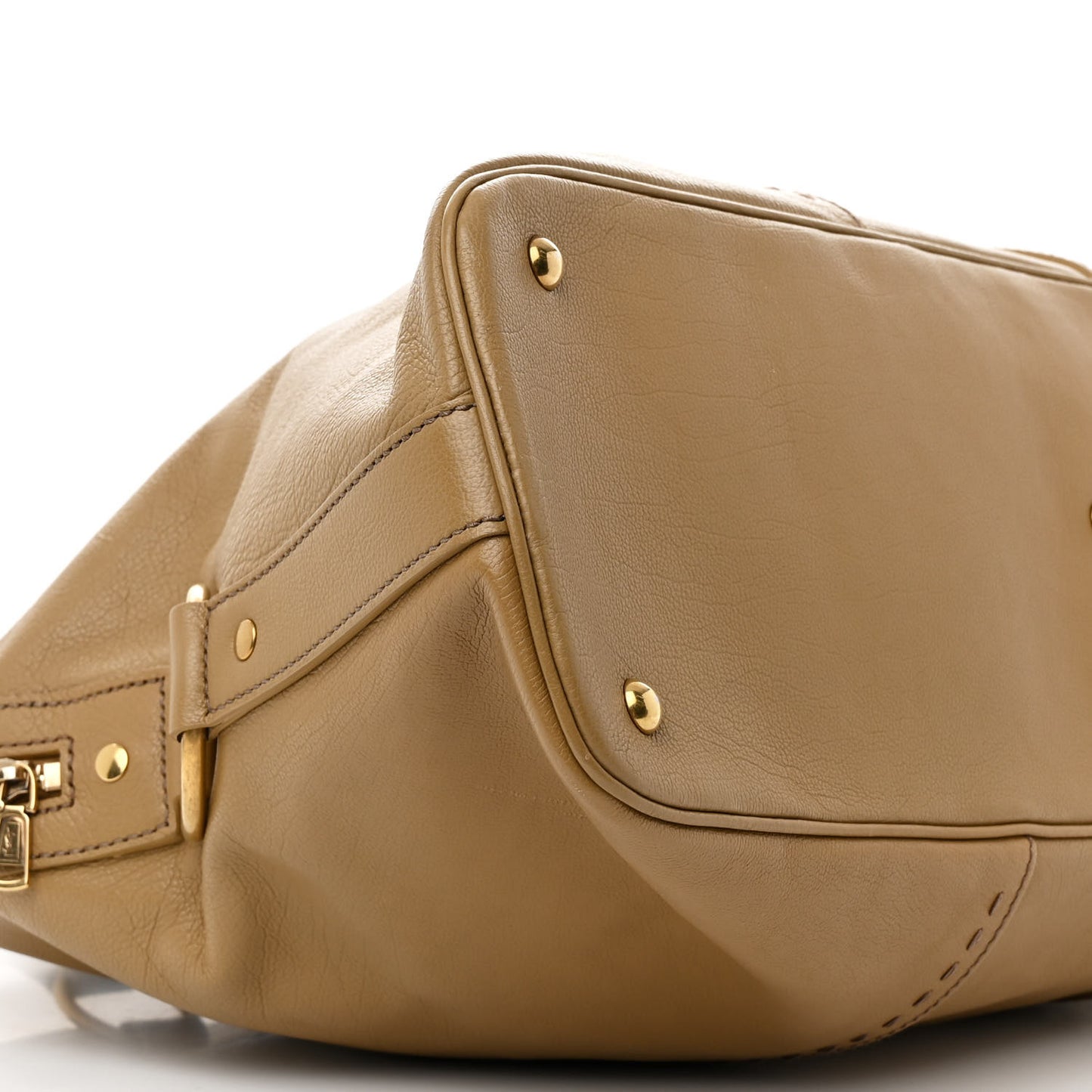 Calfskin Oversized Muse Beige