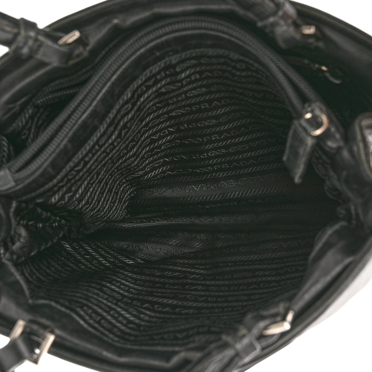 Nappa Shopping Tote Black