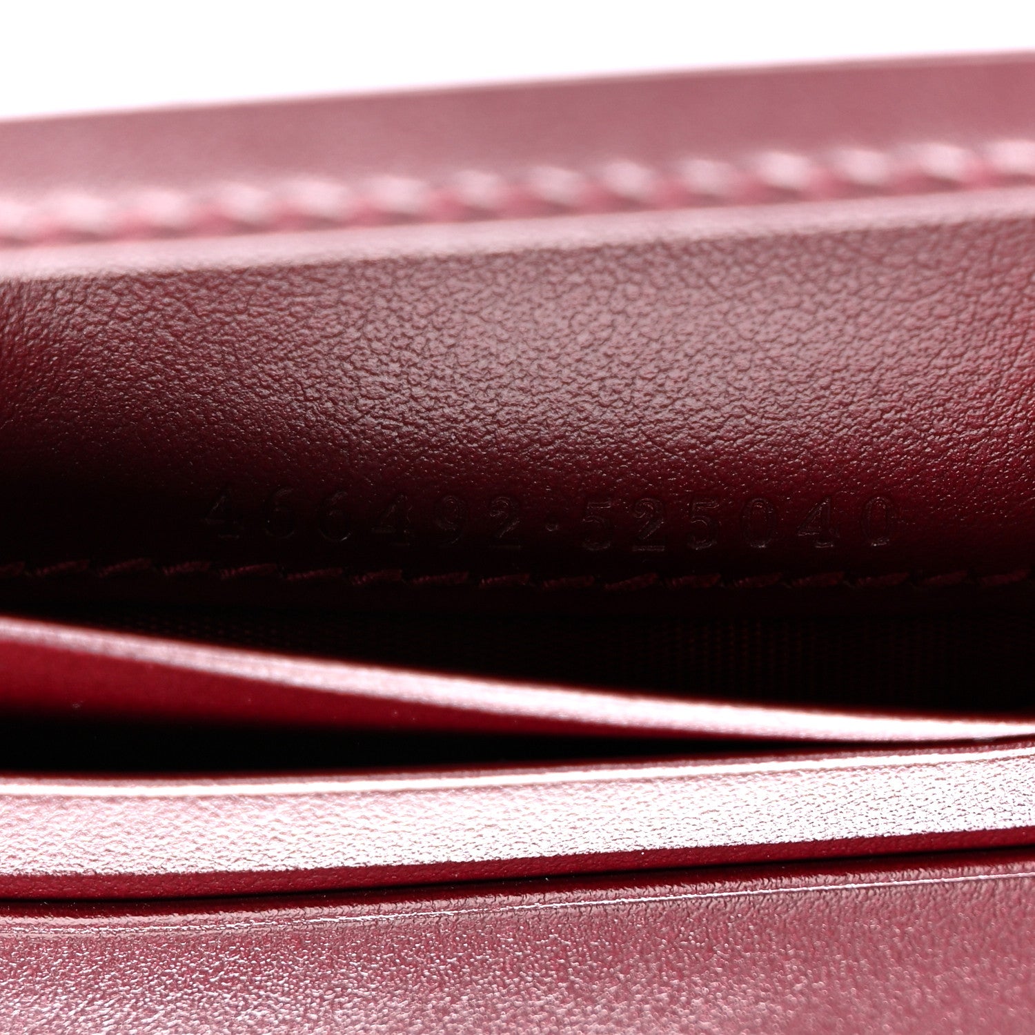 Gucci Calfskin Matelasse GG Marmont Card Case Wallet Rosso Ancora 7 of 8