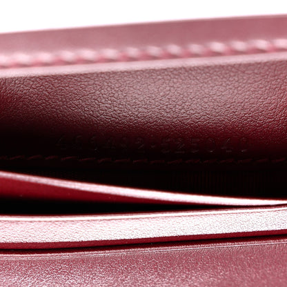 Gucci Calfskin Matelasse GG Marmont Card Case Wallet Rosso Ancora 7 of 8