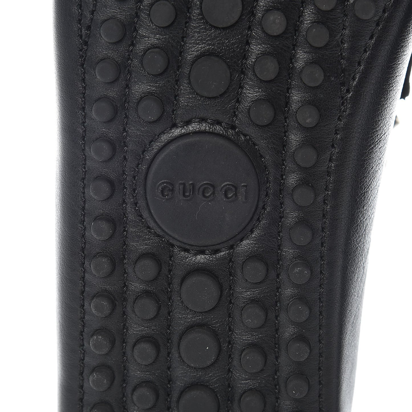 Calfskin Miro Soft Studded Womens Horsebit Driver Loafers 37 Black