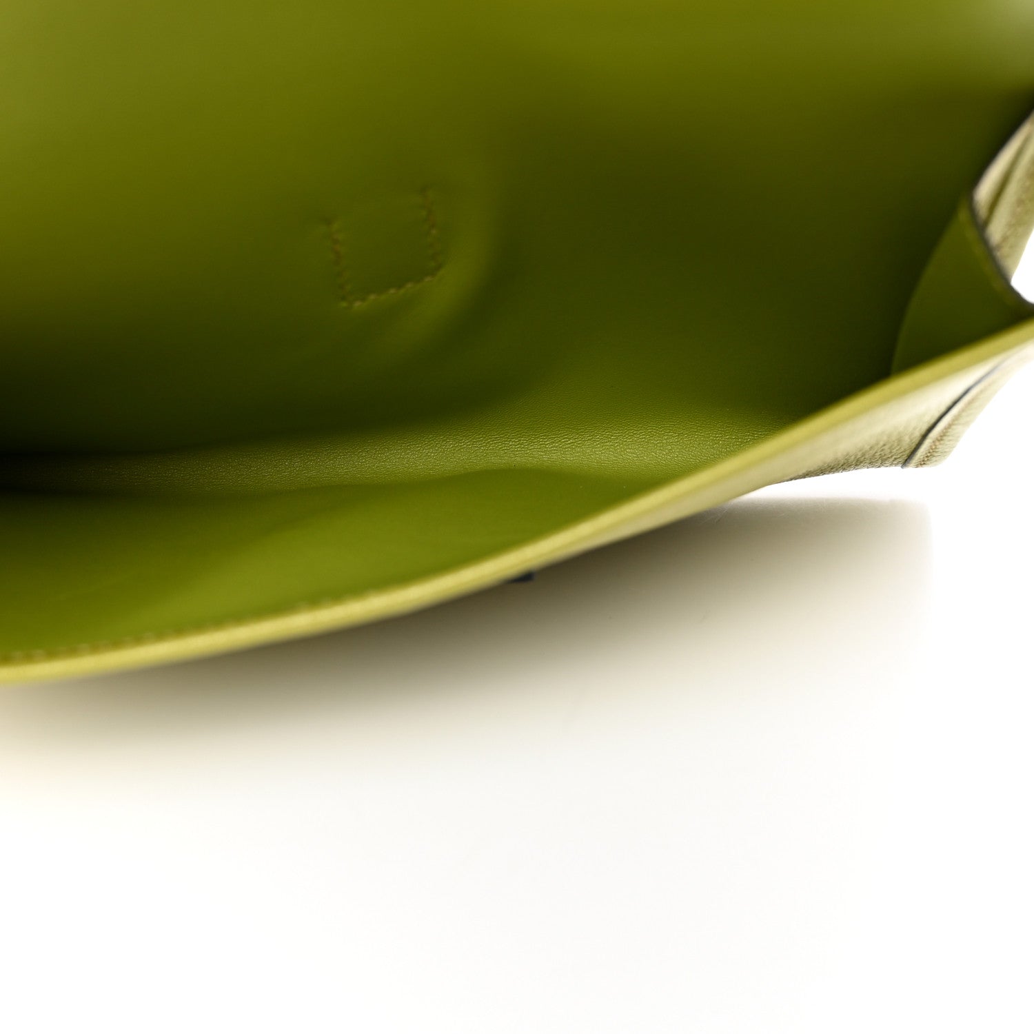 Hermes Chevre Mysore Jige Duo Clutch Vert Anis 5 of 9