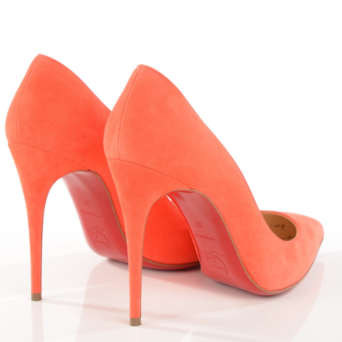 Suede Pigalle Follies 100 Pumps 37 Papaye