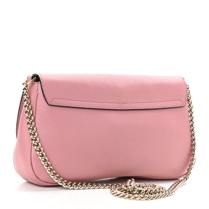 Gucci Pebbled Calfskin Medium Soho Flap Crossbody Pink 3 of 10