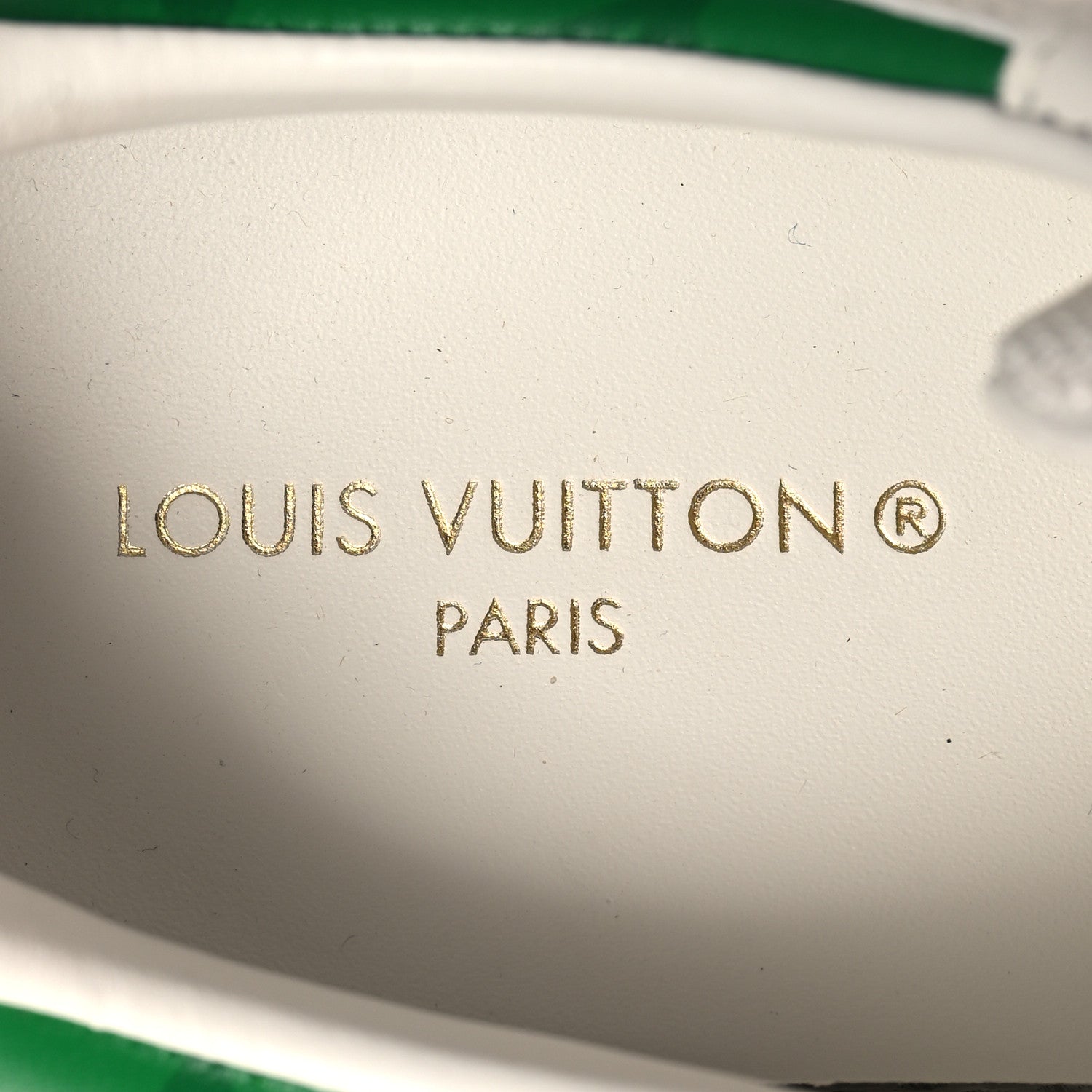 Louis Vuitton Calfskin Monogram Run Away Sneakers 37 White Green 9 of 9