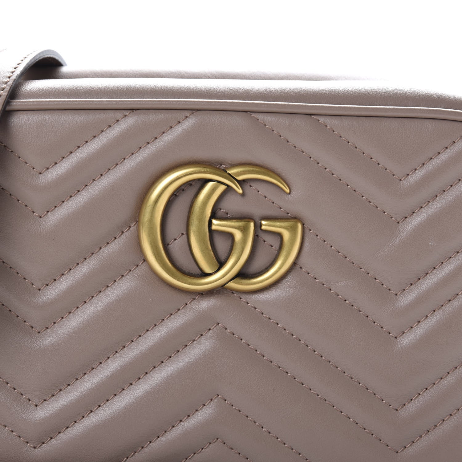 Gucci Calfskin Matelasse Small GG Marmont Chain Shoulder Bag Porcelain Rose 12 of 12