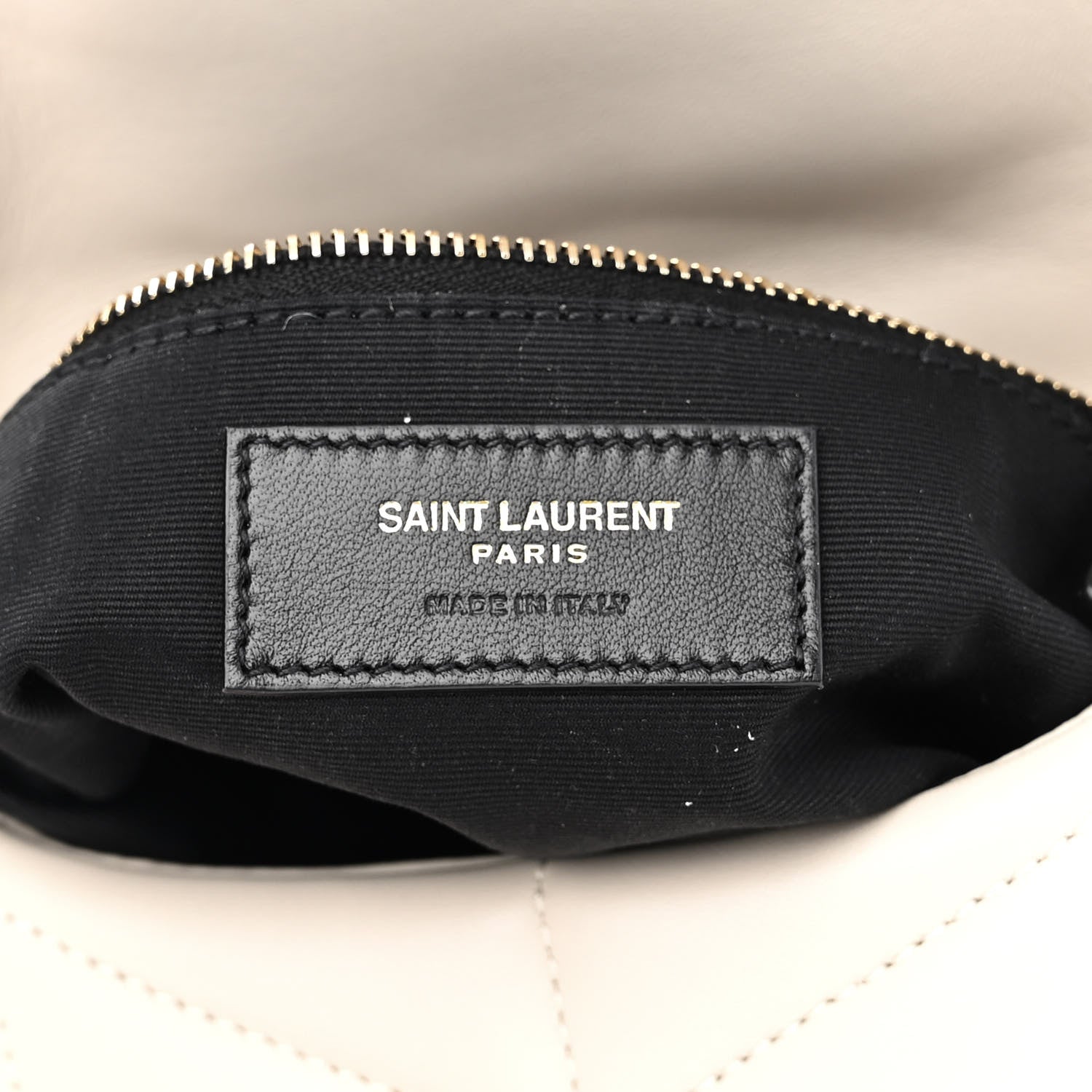 Saint Laurent Lambskin Quilted Toy Loulou Puffer Monogram Chain Satchel Crema Soft 6 of 11