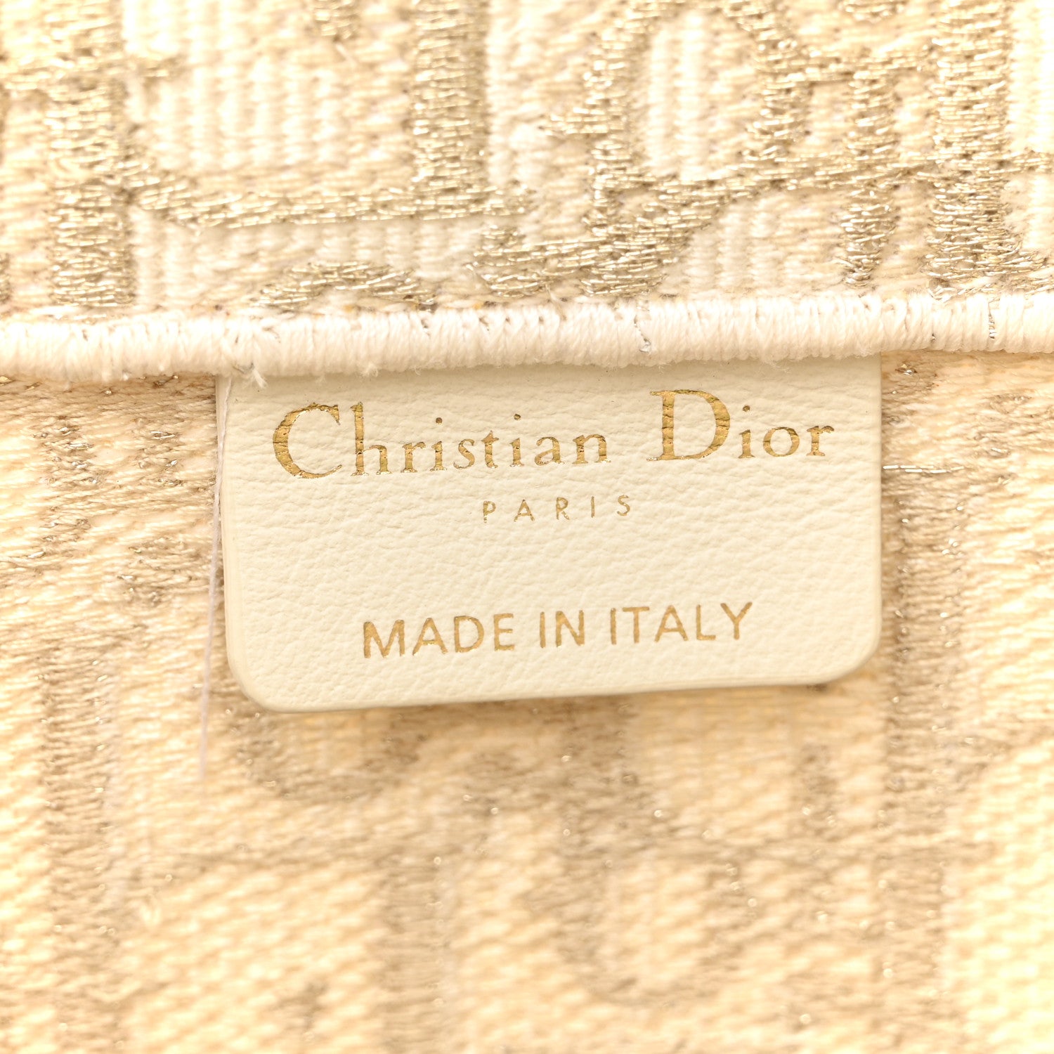 Christian Dior Oblique Medium Book Tote Gold Multicolor 6 of 14