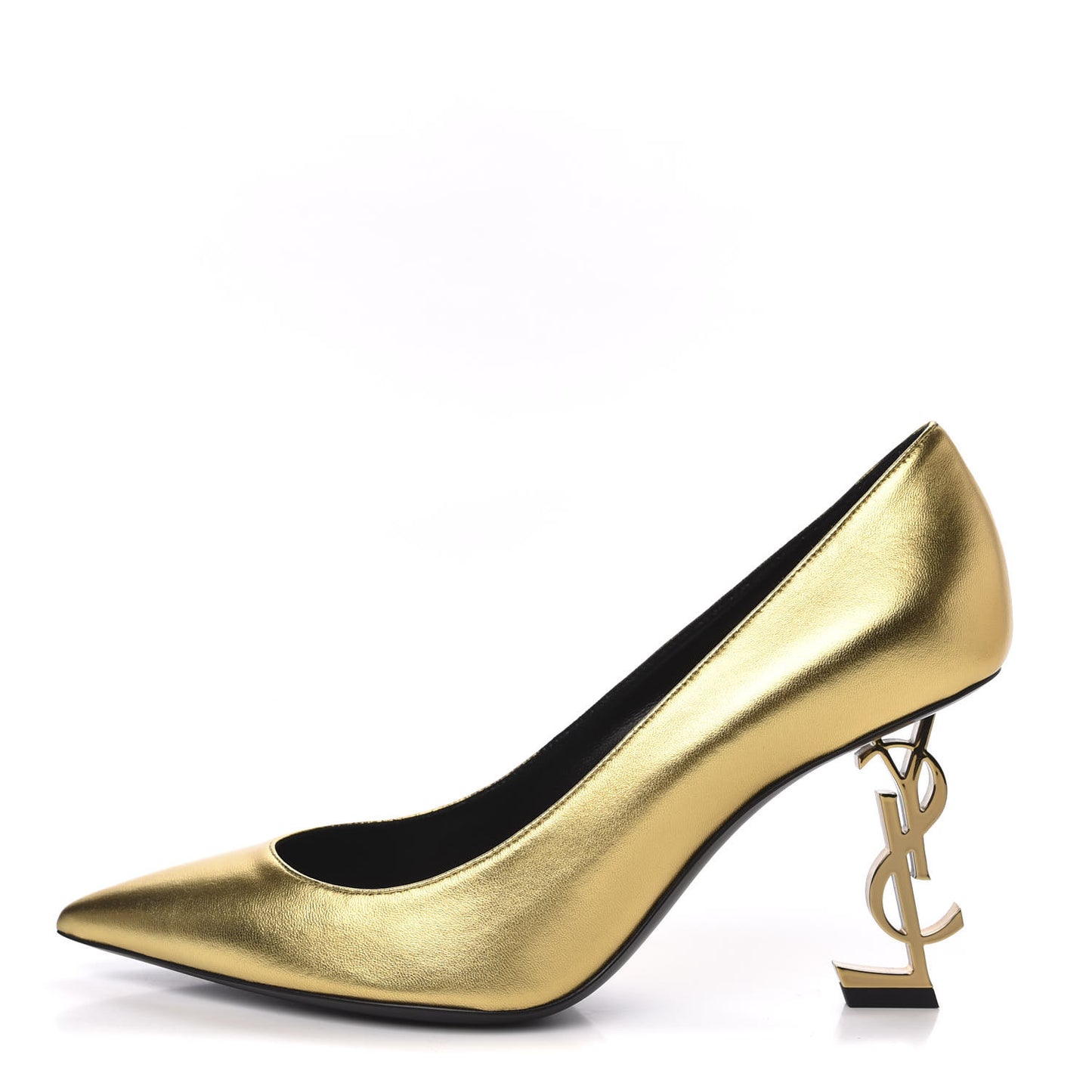 Calfskin Opyum 85 Pumps 39 Gold