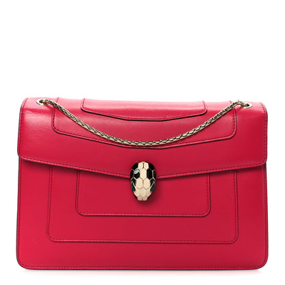 Bulgari Calfskin Serpenti Forever Shoulder Bag Pink 1 of 12