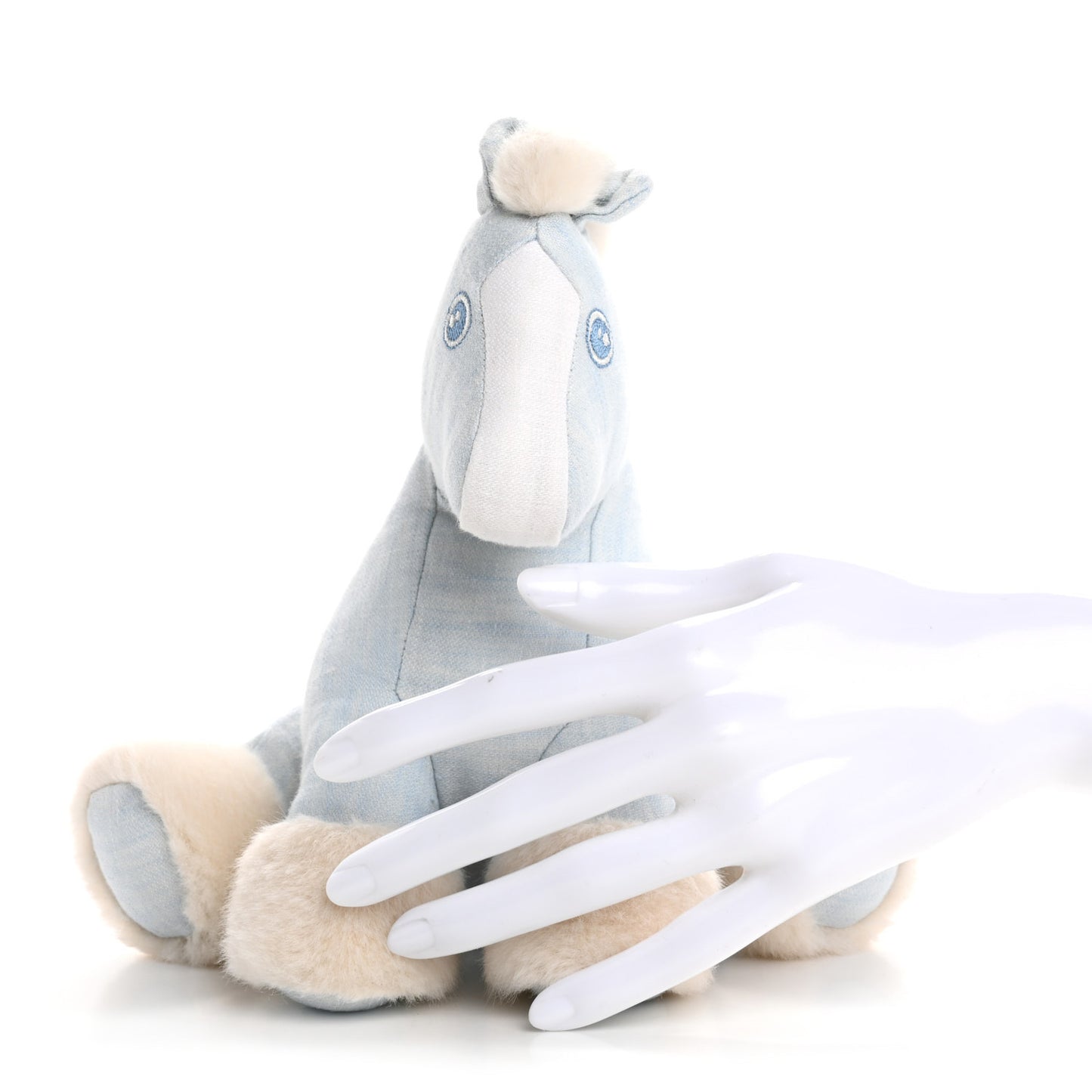 Linen Baby Hermy Plush Toy Bleu Glacier
