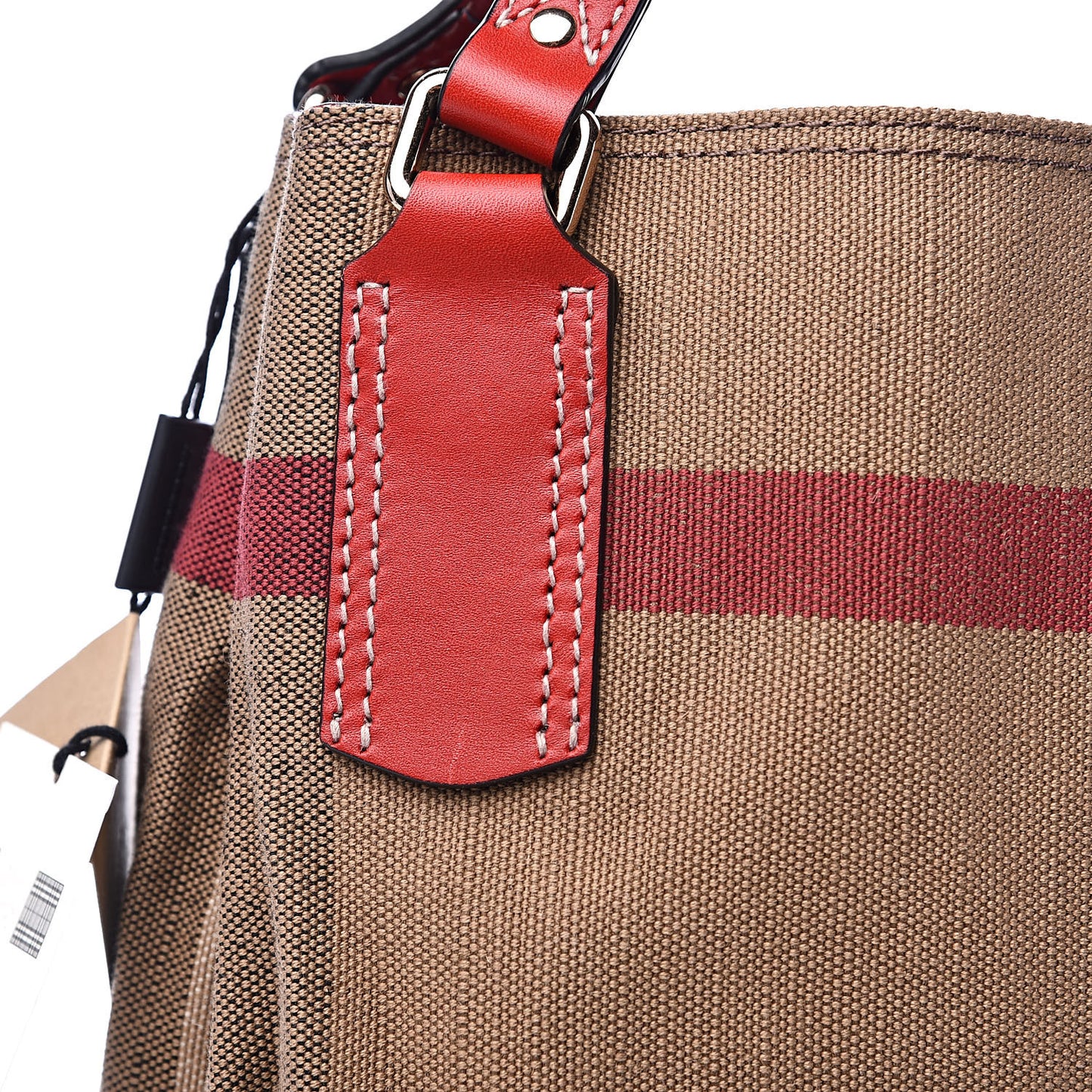 Canvas Mega Check Medium Maidstone Cadmium Red