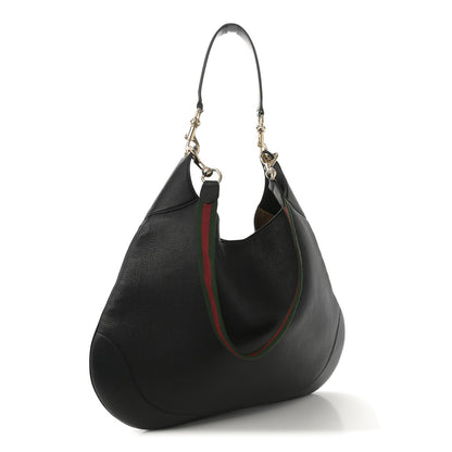 Gucci Soft Grained Calfskin Maxi B Hobo Black 4 of 11