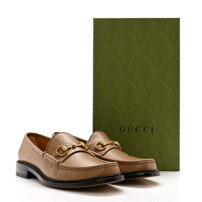 Gucci Mandala Goatskin Mens Horsebit Loafers 11 Brown Sugar 13 of 13