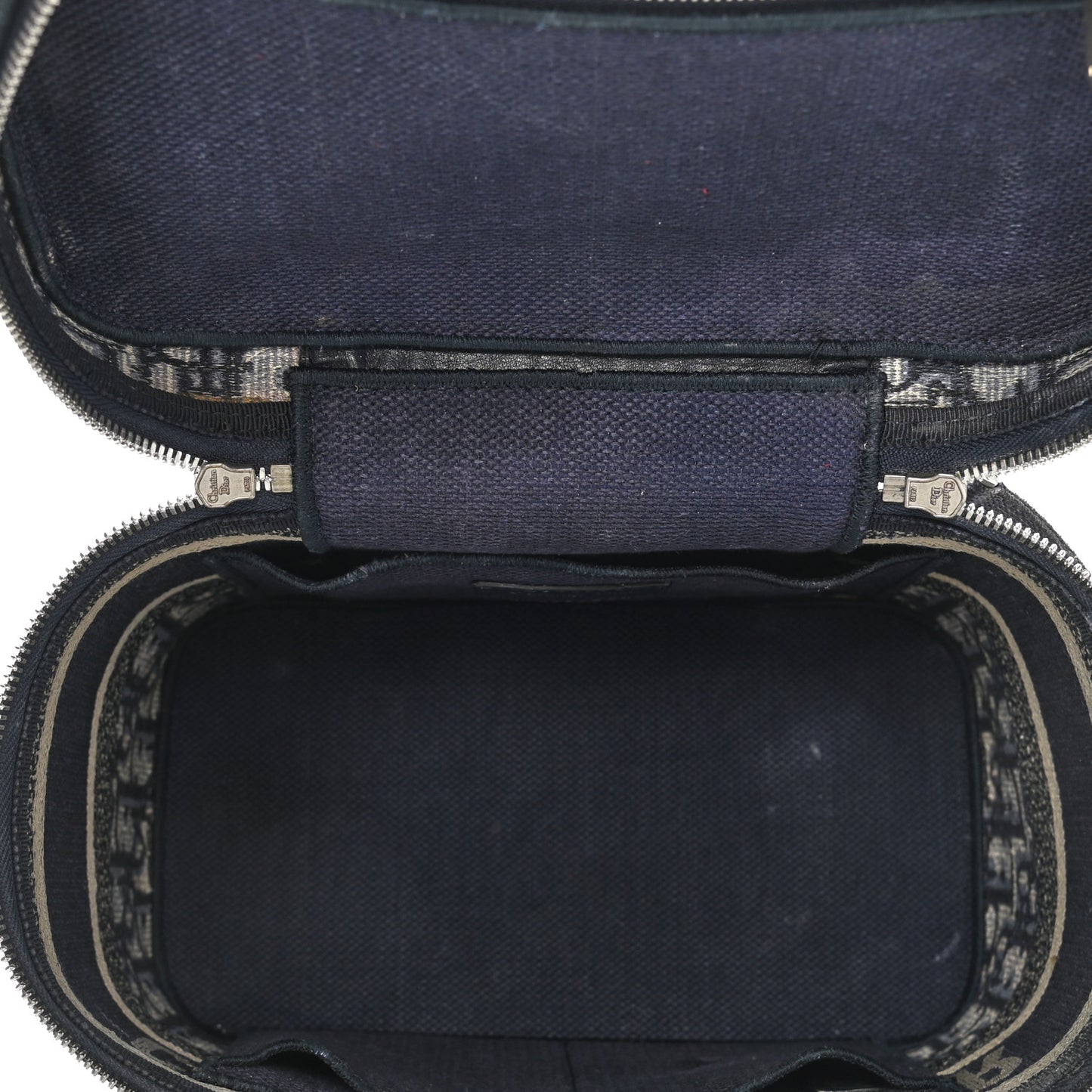 Oblique Diortravel Vanity Case Blue