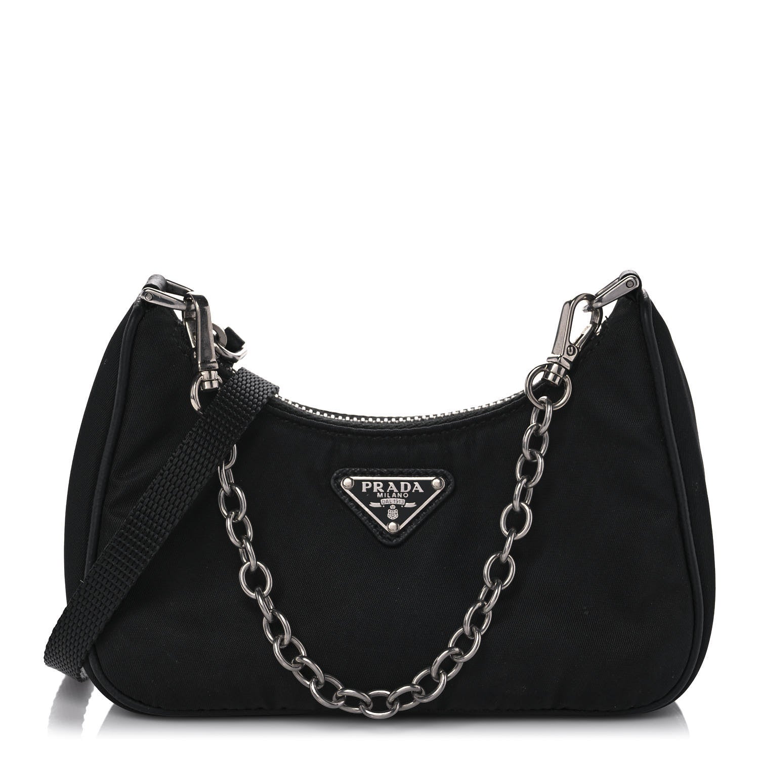 Prada Tessuto Nylon Mini Re-Edition 2000 Shoulder Bag Black 1 of 10