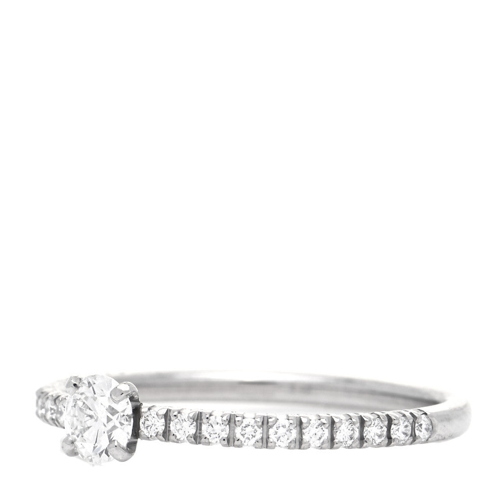 Platinum Diamond .18ct Etincelle De Cartier Solitaire Engagement Ring 49 4.75