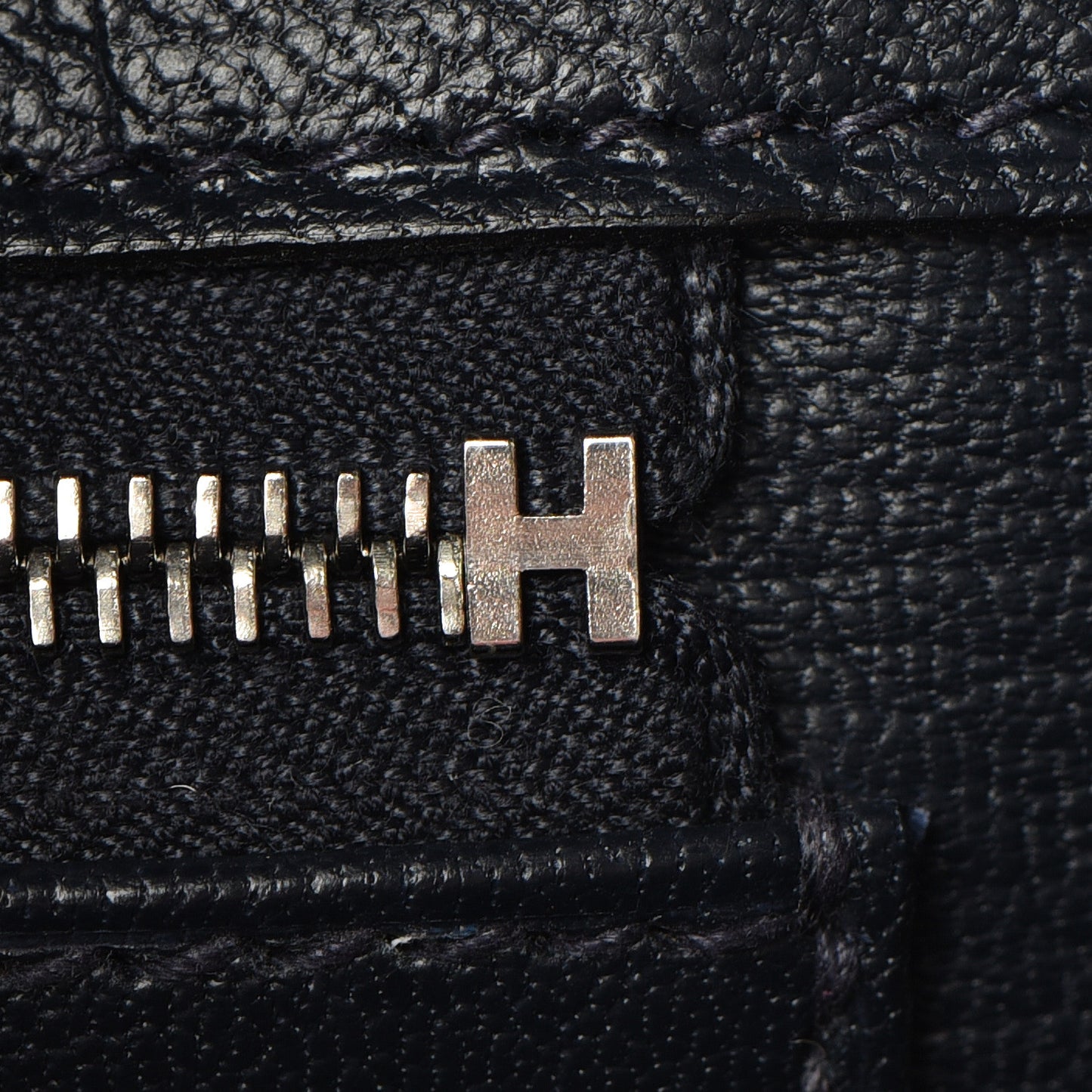 Ostrich Horseshoe Birkin 25 Gris Agate Bleu Marine