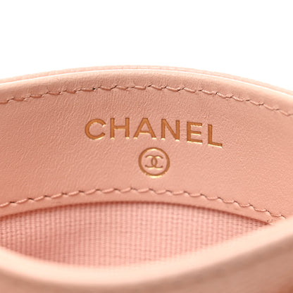 Chanel Caviar Quilted Card Holder Light Pink 6 of 9