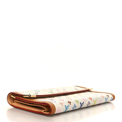 Louis Vuitton Monogram Multicolor Porte Tresor International Wallet White 4 of 7
