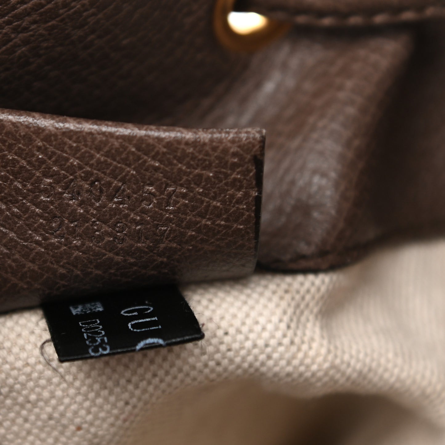 GG Supreme Monogram Web Ophidia Bucket Bag Brown