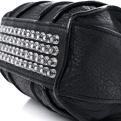 Alexander Wang Pebbled Lambskin Inside Out Rockie Black Clear Resin Hardware 7 of 13
