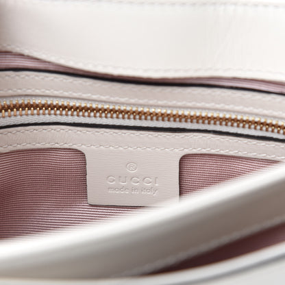Gucci Calfskin Medium Arli Flap Shoulder Bag White 8 of 10
