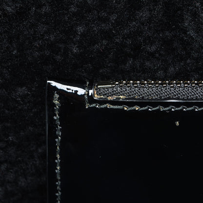 Gucci Patent Shearling Medium Soho Chain Shoulder Bag Black 14 of 15